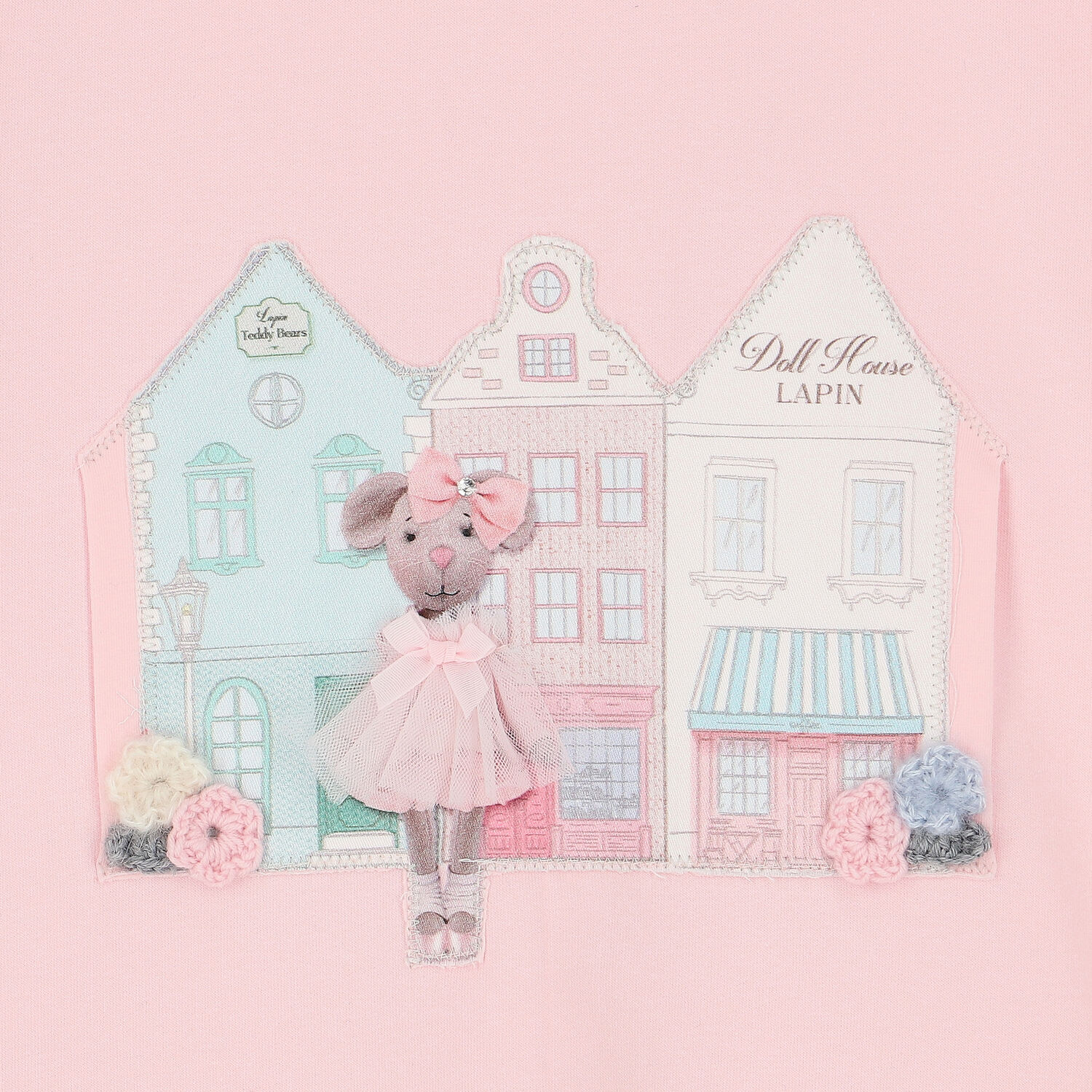 Girls Pink Mouse Hooded Dress, 1, hi-res image number null